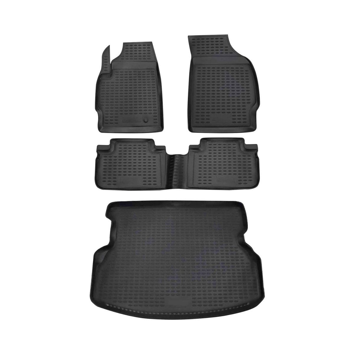 Ford Escape Floor-Trunk Mats - Omac - 3D - Black - '08-'12